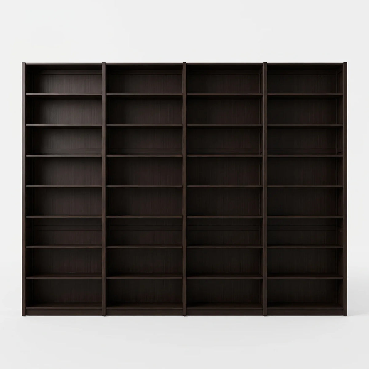 Großes modernes Bücherregal | Lundia Original | Schwarz, vooraanzicht