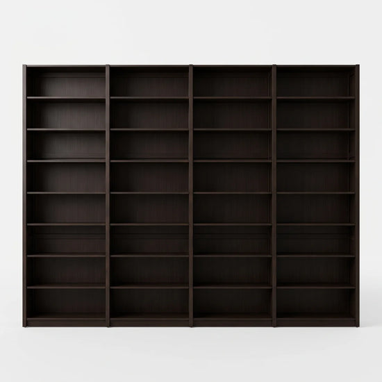 Großes modernes Bücherregal | Lundia Original | Schwarz, vooraanzicht