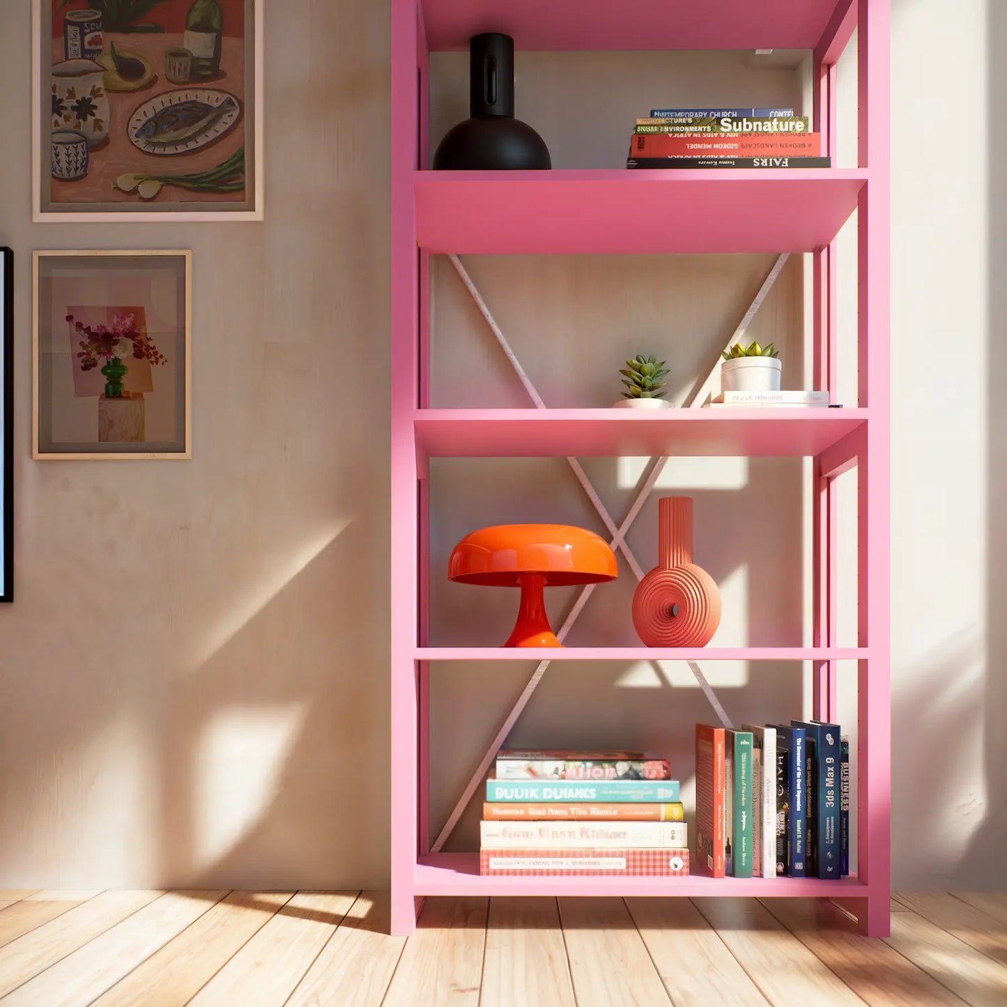 Boekenkast | Lundia Original | Hot pink