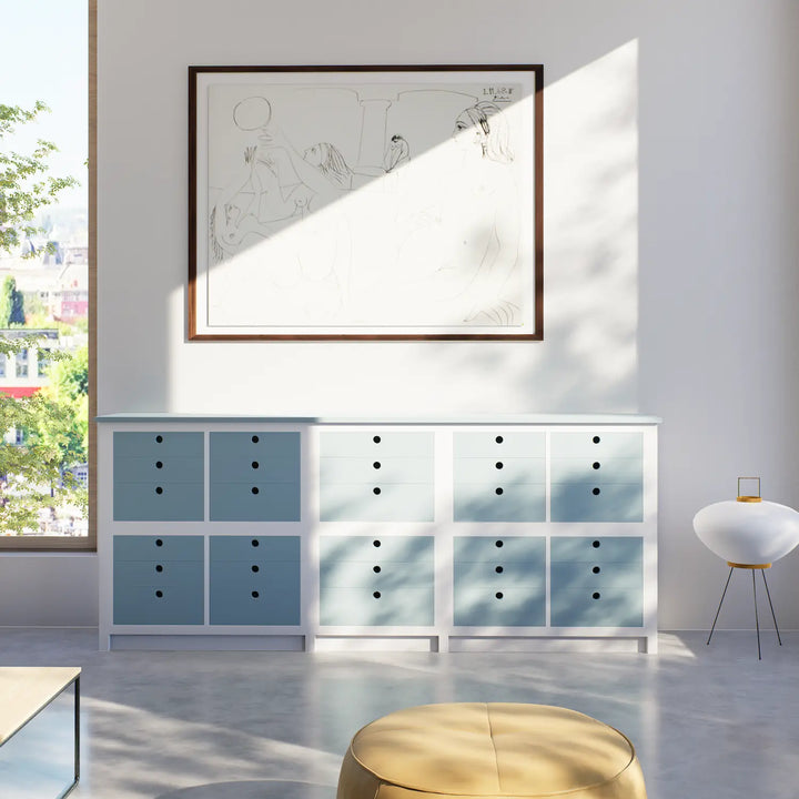 Ladenkast | Lundia Original | Moerasgroen & wit hout