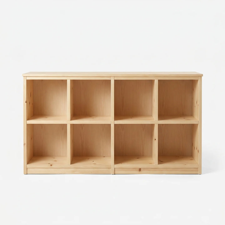 Skandinavische Lundia Libre LP-Schrank in Klar lackiert, vooraanzicht