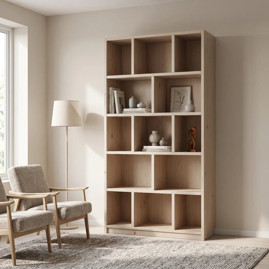 Moderner Fächerschrank | Libre | Latte, sfeerbeeld perspectief
