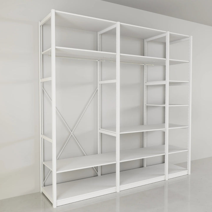 Open garderobekast | Lundia Original | Wit hout