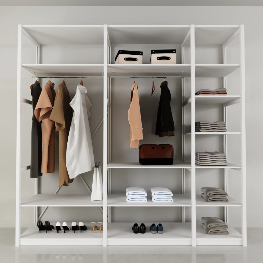 Open garderobekast | Lundia Original | Wit hout