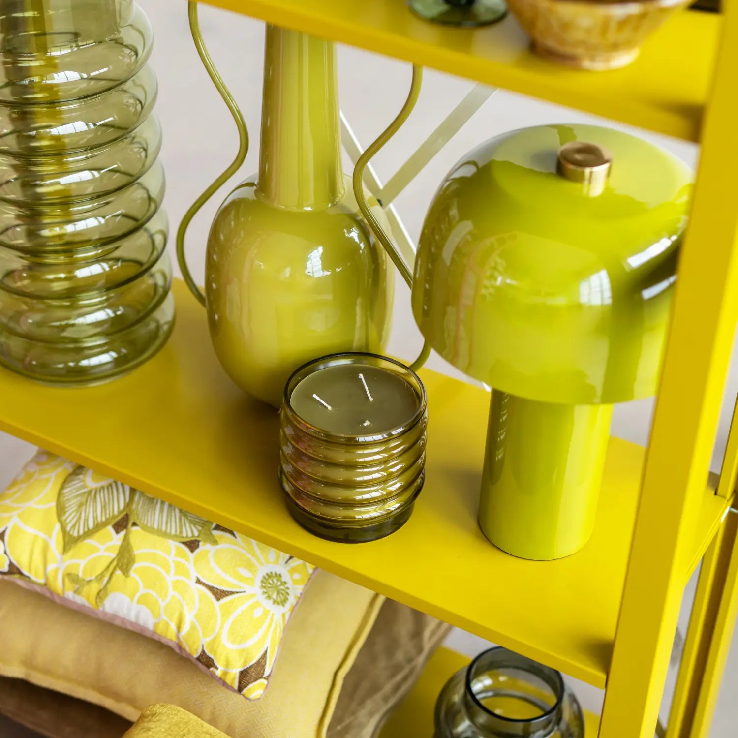 Boekenkast | Lundia Original | Mustard green