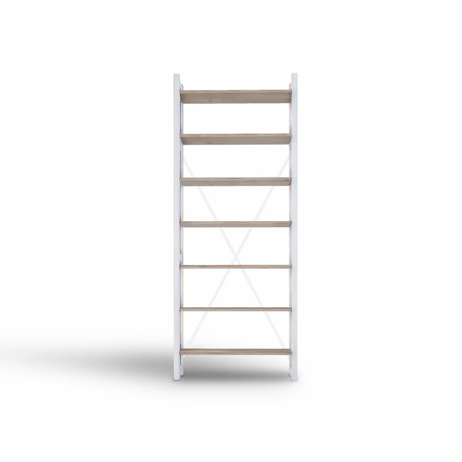 Scandinavische boekenkast | Lundia Original | Blank gelakt & wit