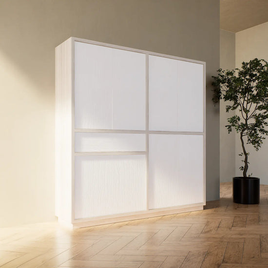 Scandinavische kast met deuren & laden | Certo | Strong white hout