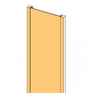 Endseitenteil - Farblos lackiert (050), 30 cm, 248 cm