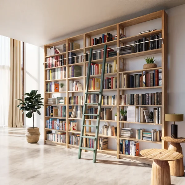 Bücherregal mit Treppe - Image 4