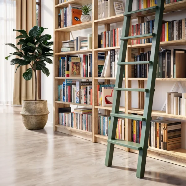 Bücherregal mit Treppe - Image 3